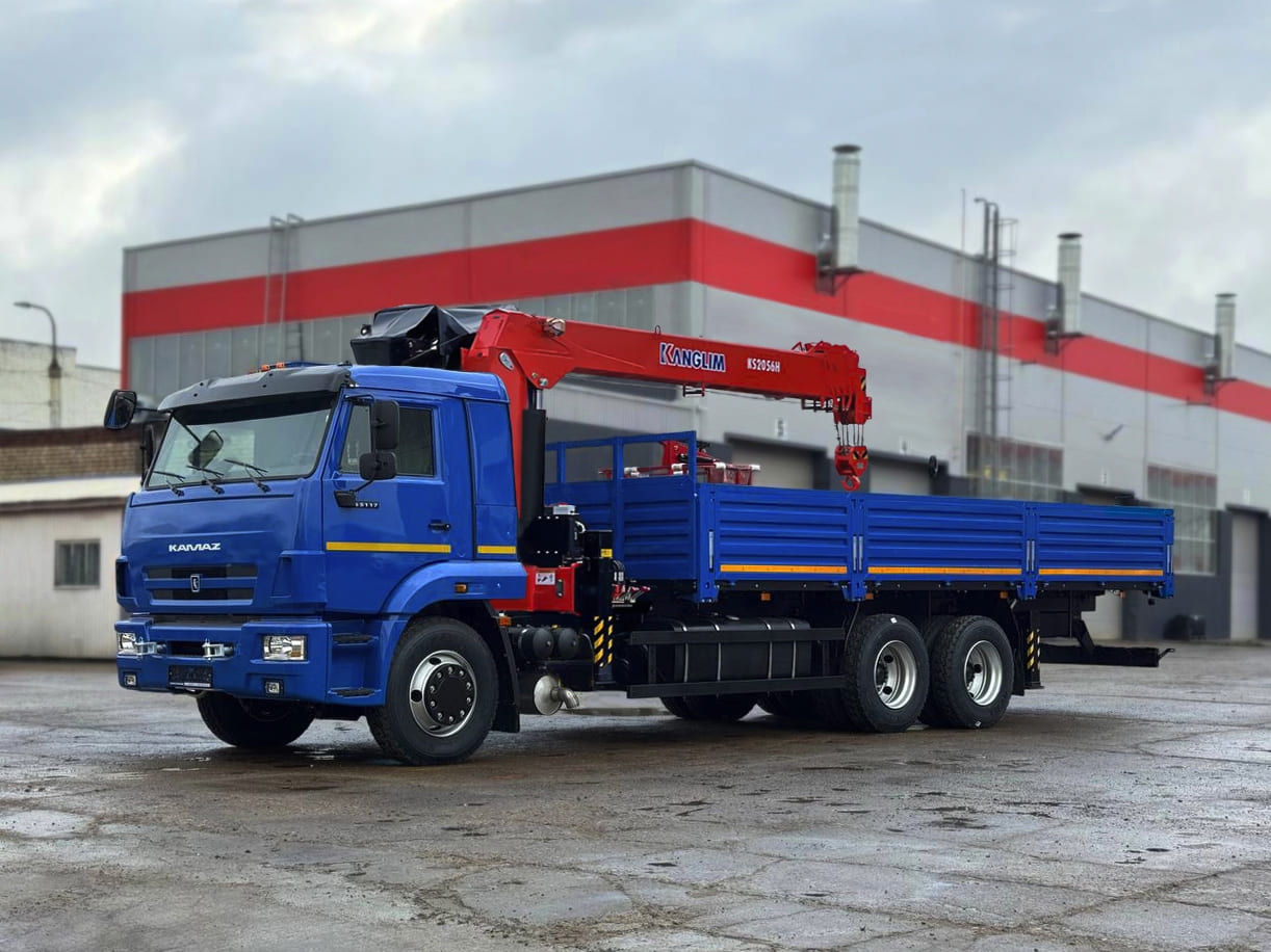 Бортовой  КАМАЗ 65117 с КМУ KANGLIR KS2056H