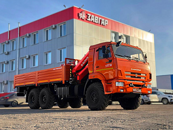 Бортовой КАМАЗ 43118 с КМУ SUNHUNK К168-4 (дв. КАМАЗ,  сп/место)_0